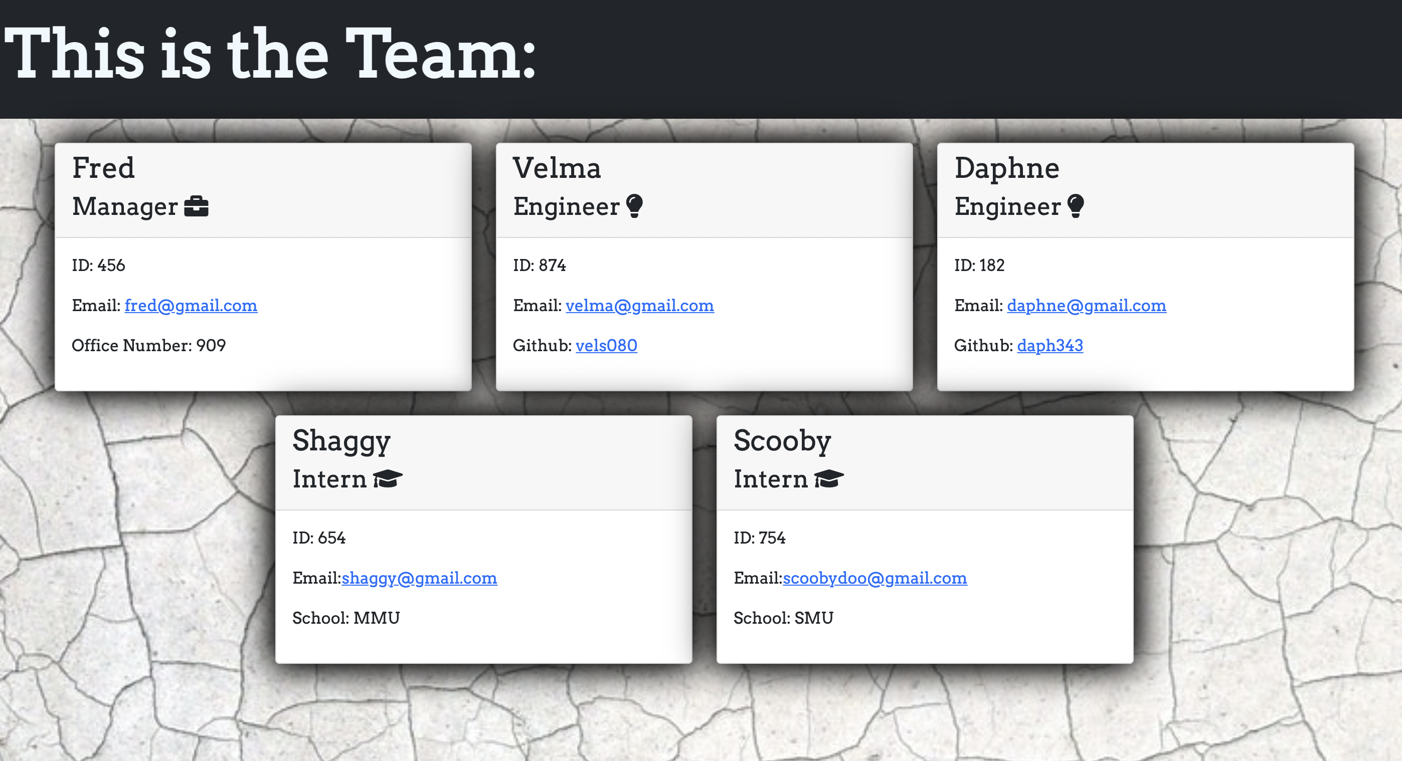 Team-Profile-Generator